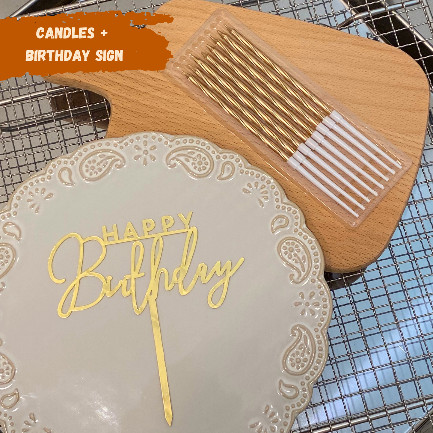 Birthday Topper & Candles