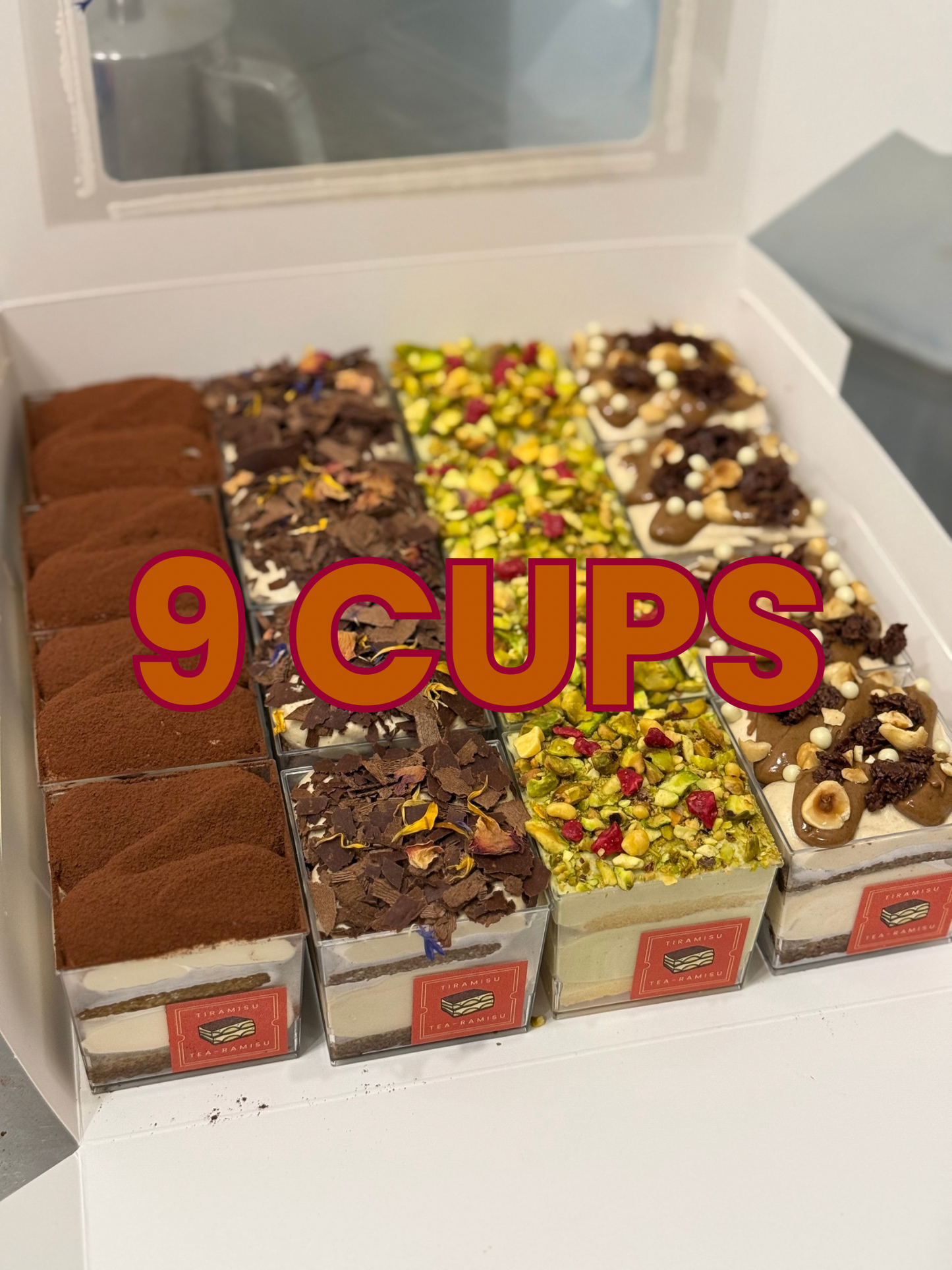 Customisable Tiramisu Party Box (9 Cups)