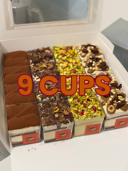 Customisable Tiramisu Party Box (9 Cups)