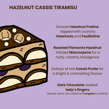 Hazelnut Cassis Tiramisu